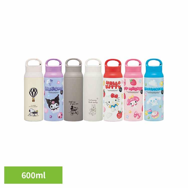 水筒 直飲み 600ml ステンレス 真空二重構造 保温 保冷 ハンドル付