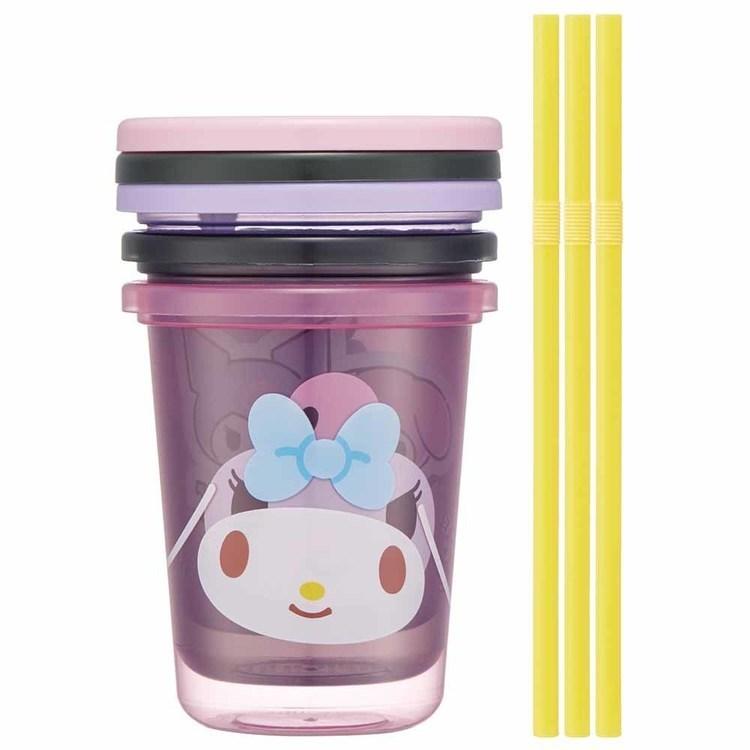 スケーター タンブラー ストロー付 320ml 3個セット 本体 蓋 食洗機