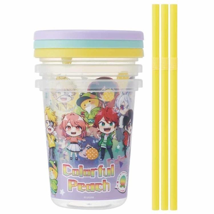 スケーター タンブラー ストロー付 320ml 3個セット 本体 蓋 食洗機
