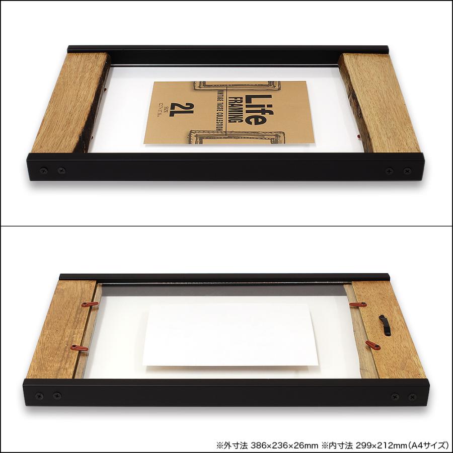 透明アクリルフレーム アイアンフレーム サイズ ラバーウッド材とアイアンのヴィンテージテイストのスケルトンフレーム Aian Frame ウェルカムボードと額縁 京都 巧 通販 Yahoo ショッピング