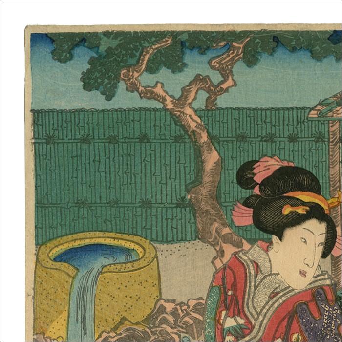 楽天市場】歌川国芳 浮世絵 額付き額装品 【美人画 額付き