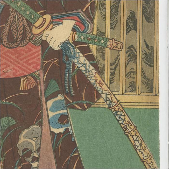 歌川国貞 浮世絵 歌舞伎 ”寺西閑心” ukiyo-e 海外配送可 : ウェルカム