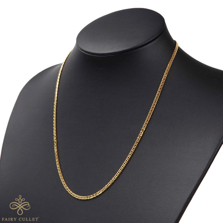 24金ネックレス K24 6面W喜平チェーン 日本製 純金 検定印 15g 50cm