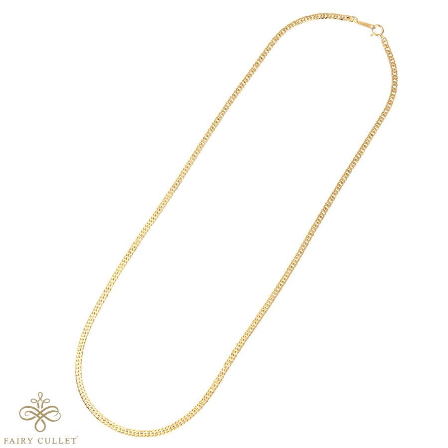 24金ネックレス K24 6面W喜平チェーン 日本製 純金 検定印 15g 50cm