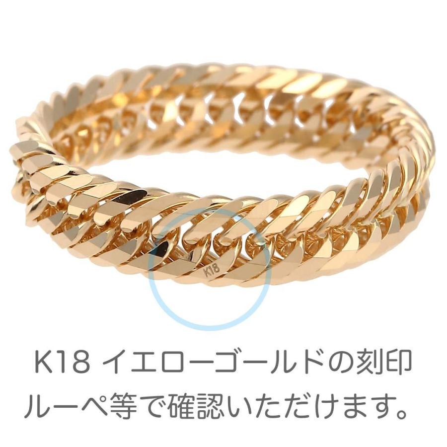 18金リング K18 12面トリプル喜平リング 日本製 (19号、内径19mm 18金リング K18 12面トリプル喜平リング 日本製 (19号、内径19mm