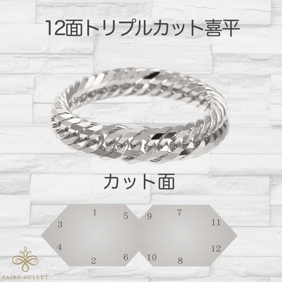 プラチナ 喜平 12面トリプル Pt999 純プラチナ 喜平ネックレス 12面トリプル 70g 50cm 6.2mm