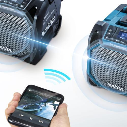 Makita Bluetooth 充電式スピーカー黒MR203 マキタ（makita） 充電式スピーカー MR203 Bluetooth/AUX外部入力対応