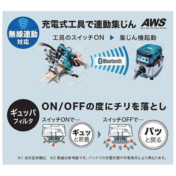 マキタ（makita） 36V 充電式集じん機 VC157DZ 粉じん専用 15L 無線