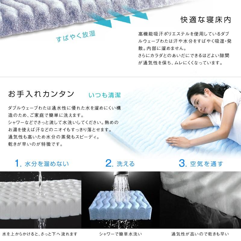 西川 ダブルウェーブ マットレス 幅53cm ソファーサイズ チョイ乗せ