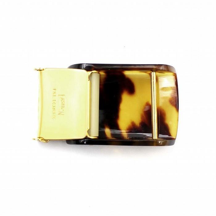 本べっ甲 バックル （のし等ギフト対応無料）縦36ミリ 横53ミリ 厚み3