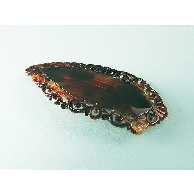 第1位獲得 本べっ甲 髪留め 葉っぱ型 透かし入り バレッタ ヘア アクセサリー のし等ギフト対応無料 黒留袖のフォーマルな髪型から浴衣のヘアアレンジまで 本鼈甲 髪飾り 史上最も激安 Nooitmeergrasmaaien Be