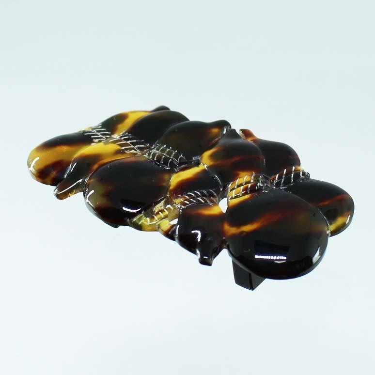 本べっ甲 帯留 茨布 透かし入り瓢箪形 (のし等ギフト対応無料