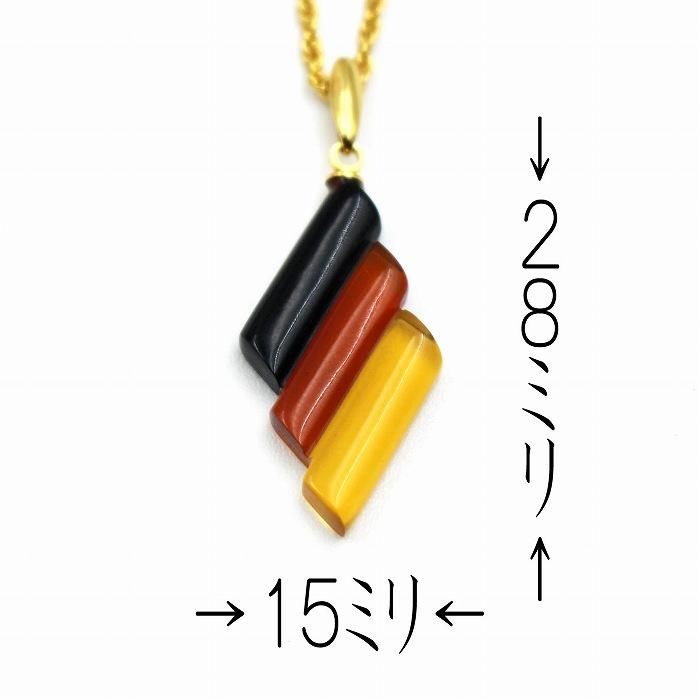 本べっ甲 三色 ペンダント (のし等ギフト対応無料) ネックレス 