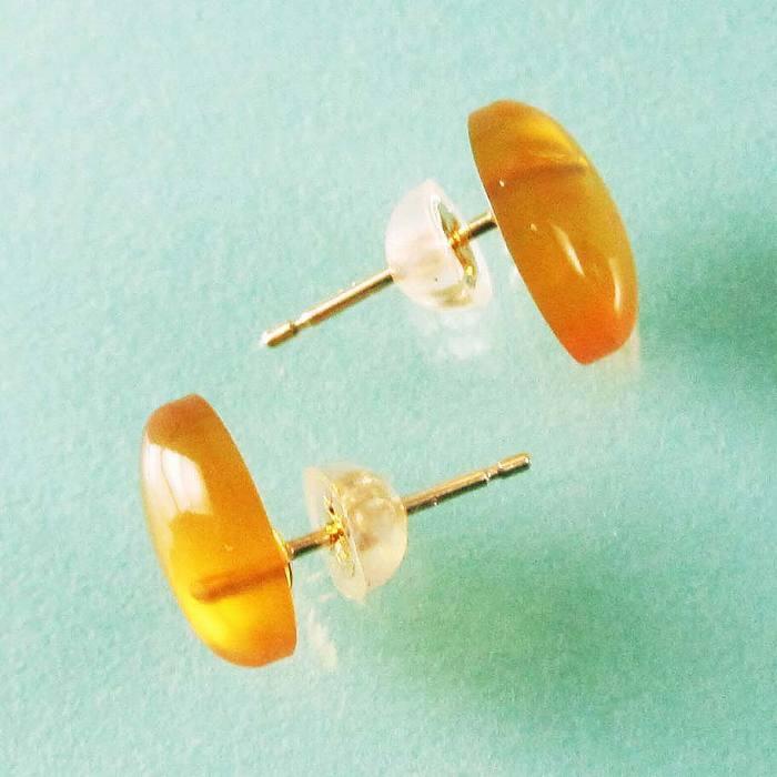 飴色べっ甲 ピアス 送料無料 本鼈甲 ぶら下がり アンティーク レトロ クラシカルの画像