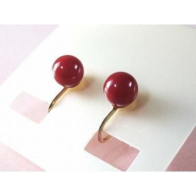 超大特価短納期 血赤珊瑚7 3ミリ玉イヤリング送料無料誕生石珊瑚三月さんごサンゴ母の日coral 血赤珊瑚本珊瑚還暦祝赤珊瑚