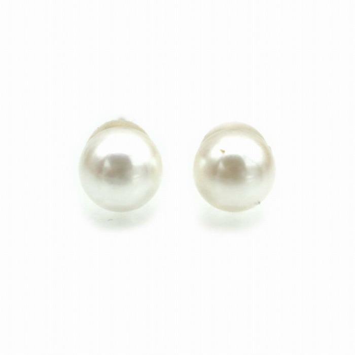 アコヤ パール ピアス 5.9mm玉 （のし等ギフト対応無料）あこや 真珠 18金イエローゴールド 金具 シリコン付きキャッチ スタッドピアス 18K_1