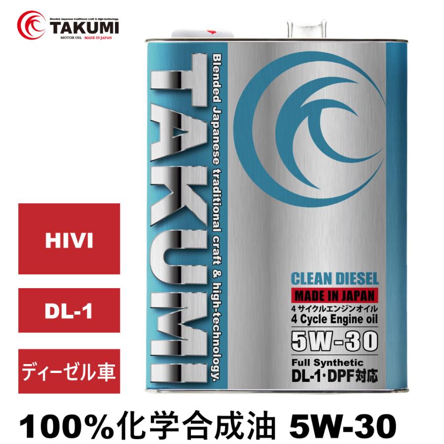 TAKUMIモーターオイル 期間限定 ディーゼルエンジンオイル 4L 5W