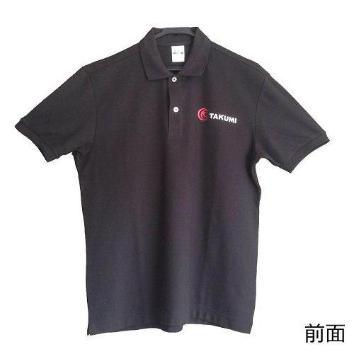 TAKUMIモーターオイル オリジナルポロシャツ(黒) メンズ サイズＬ 送料無料｜takumimotoroil｜02
