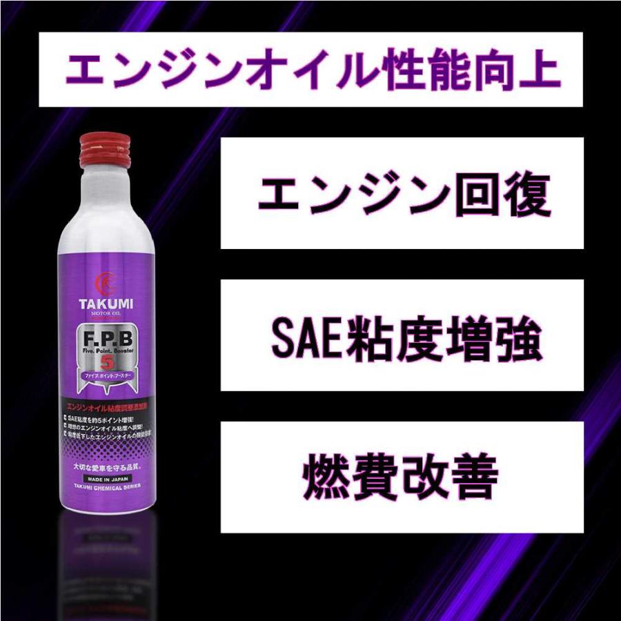 添加剤 エンジンオイル添加剤 性能向上添加剤 300ml×3本 送料無料 TAKUMIモーターオイル FPB｜takumimotoroil｜02