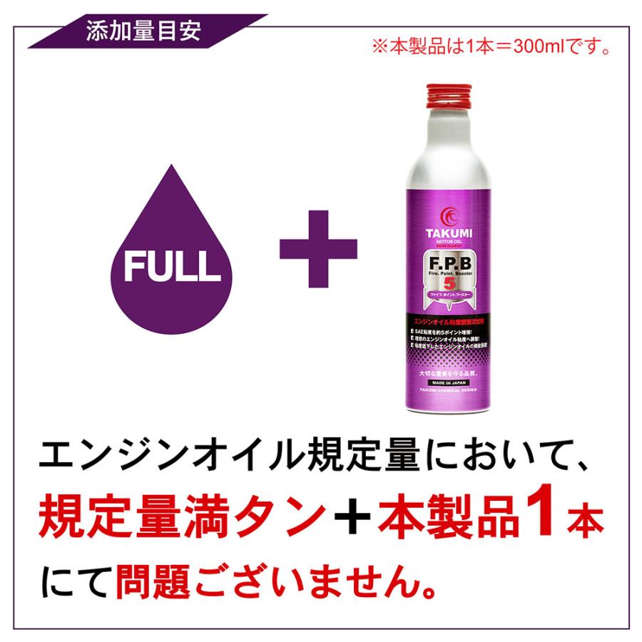 エンジンオイル添加剤 清浄剤 酸化防止 低速早期着火防止オイルトリートメント3本 TAKUMIモーターオイル 添加剤 エンジンオイル性能向上剤