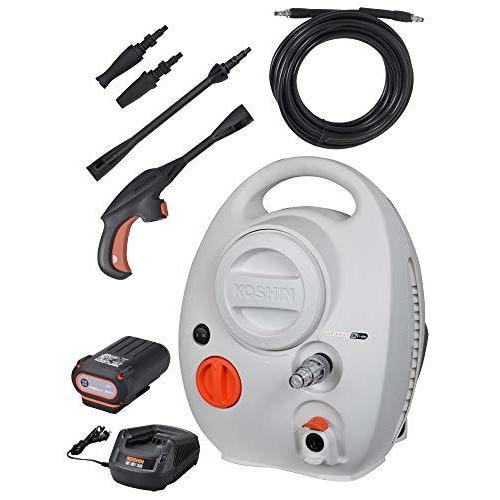 工進(KOSHIN) 36V 2.5Ah 充電式 高圧 洗浄機 SJC-3625 バッテリー・充電器付き コードレス 自吸 水道直結 静音 63dB 圧力