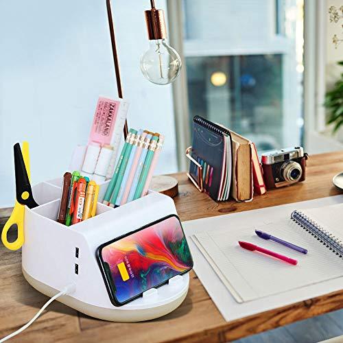 Bestn 多機能 卓上収納ボックス ワイヤレス充電器 文具収納 ペン立て オフェス用品 整理 おしゃれ 卓上化粧品 A B07z9th7tj 0723 たくみれネットショップ 通販 Yahoo ショッピング