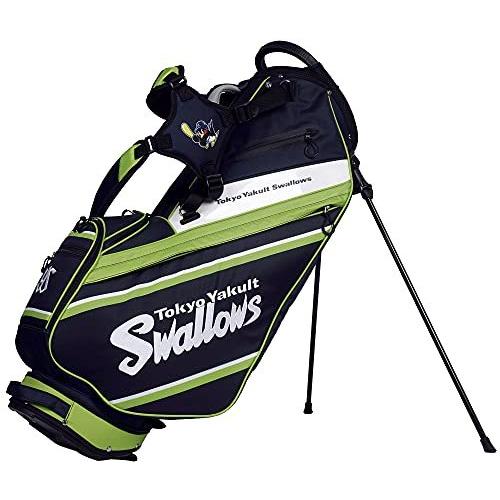 【極美品】 レザックス キャディバッグ 東京ヤクルトスワローズ 9.5型スタンドバッグ ネイビー YSCB-1434 【3017572627】(18672円)