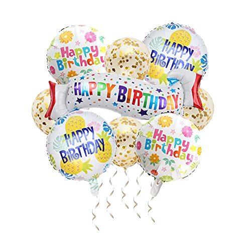 Mancy Shop 夏テーマ 誕生日 飾り パーティー バルーン 風船セット かわいい お花 果物 アルミ 丸風船 キラキラ入 A B0978phnpz たくみれネットショップ 通販 Yahoo ショッピング