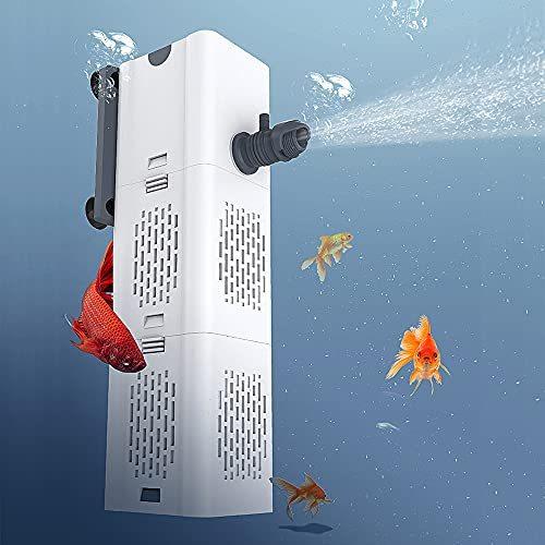 Momiko 水槽フィルターポンプ 60cm以内水槽対応 フィルター式水中ポンプ 水槽用ウォーターポンプ 酸素増加