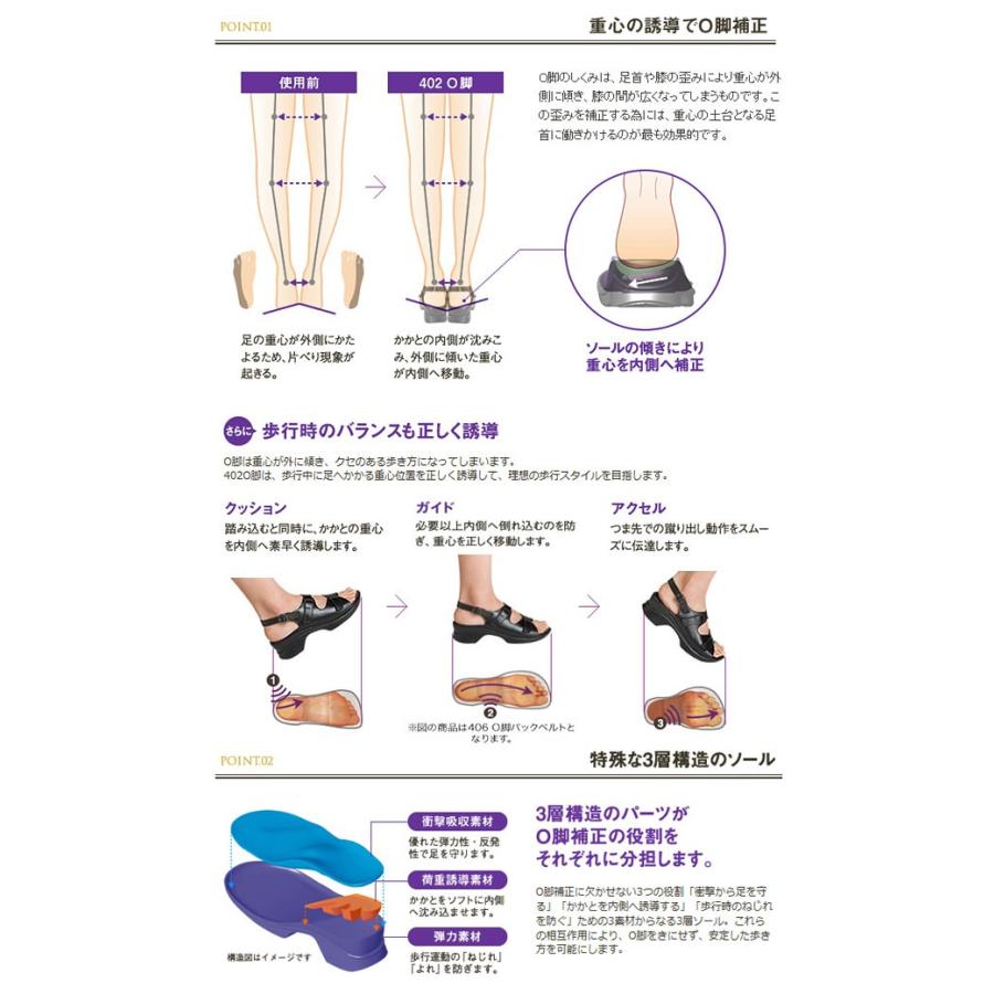 AKAISHI アーチフィッター O脚 402 S/M/Lサイズ O脚補正サンダル AKAISHI アーチフィッター O脚 402 S/M/Lサイズ O脚補正サンダル