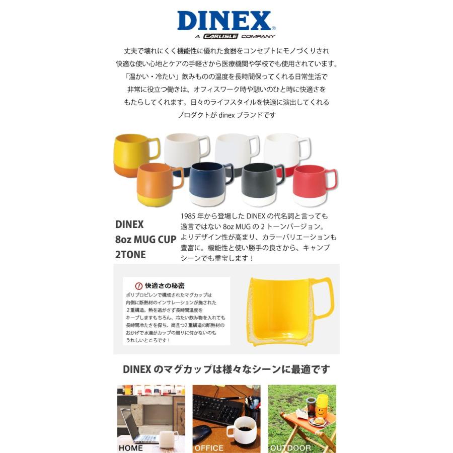 DINEX ダイネックス 8oz MUG CUP 2TONE マグカップ 2トーン 2重構造