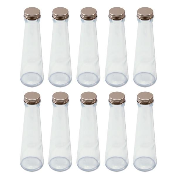 ハーバリウム 円錐ガラス瓶 100cc 10本セット キャップ付 硝子ビン