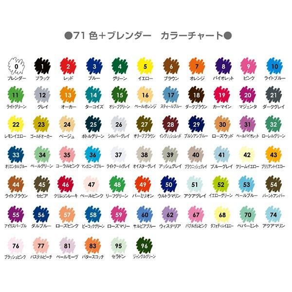 MARVY マービー アーティストブラシ 5色セット 1100-5 水性染料