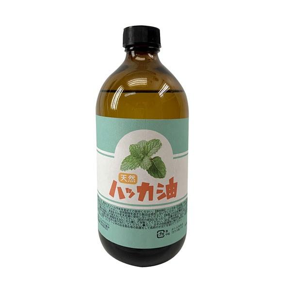 ハッカ油 500ml 天然 日本製 ハッカオイル ハッカ油スプレーに お風呂 消臭 除菌 忌避剤 花粉 消臭 除菌 薄荷 はっか の商品画像