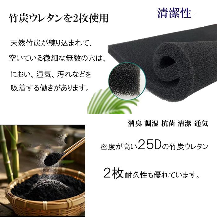 ウレタンマットレス シングルS 23cm 通気 竹炭 腰痛 体圧分散 抗菌消臭