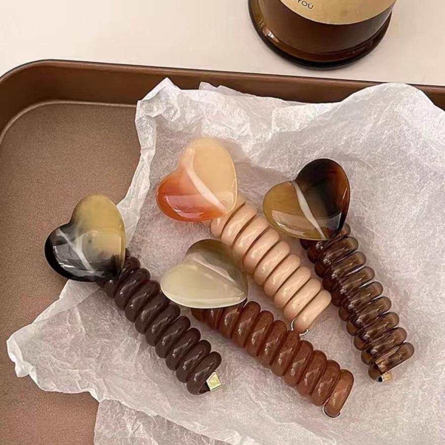 ワイヤーポニー ヘアワイヤー 4色 4本 セット アレンジワイヤー