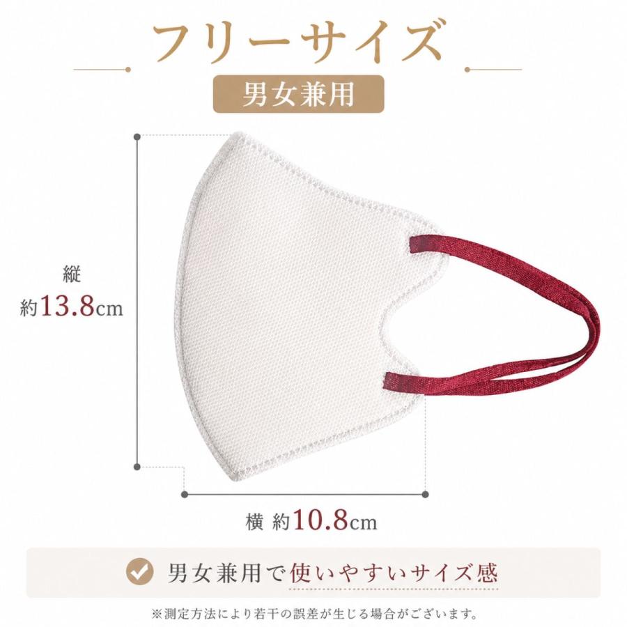 マスク バイカラー 3Dマスク 立体マスク 50枚 不織布 血色マスク