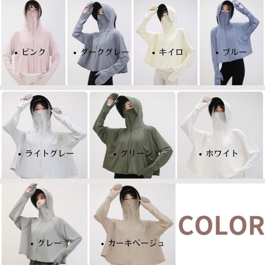 パーカー レディース 薄手 uvカット UVカット 手袋 無地 吸汗速