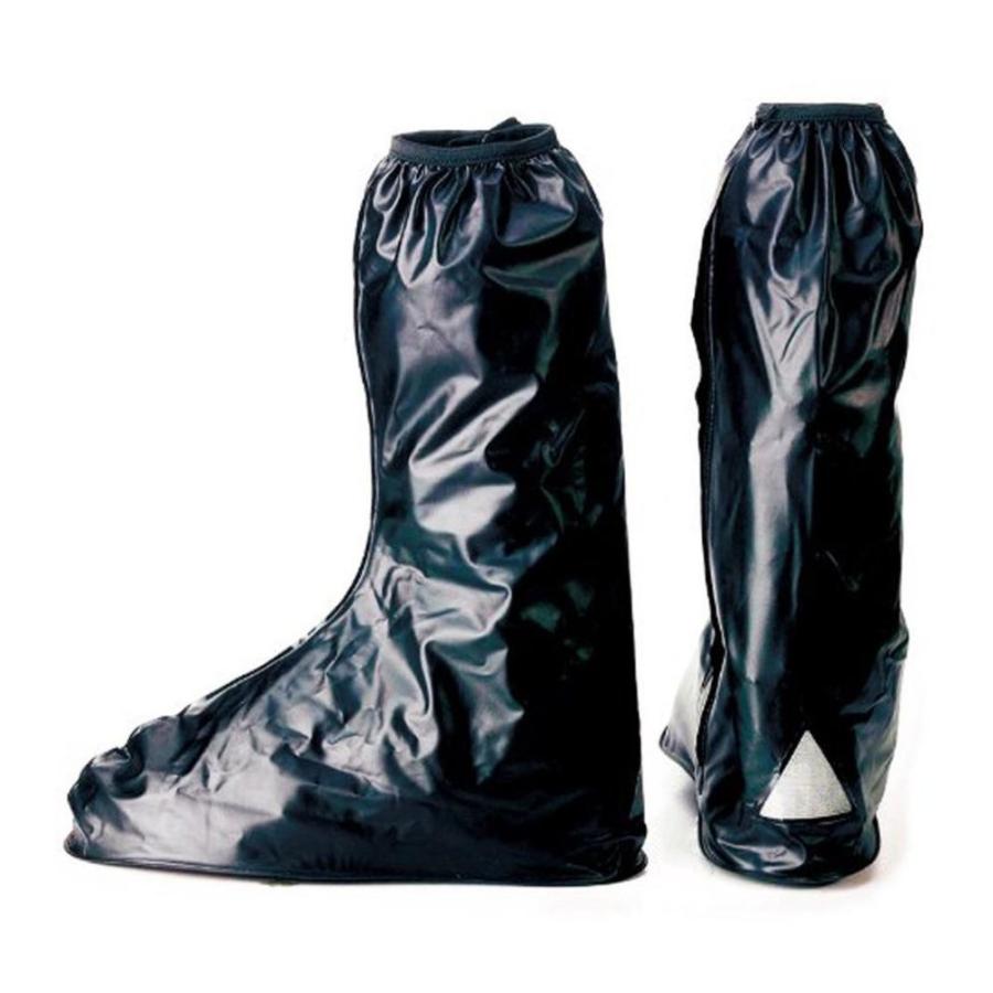 靴を履いたまま履ける レインブーツ ブーツ シューズ防水 バイク雨具 コンパクトで携帯に便利 レインブーツカバー ブラック ｌサイズ 84 以上節約
