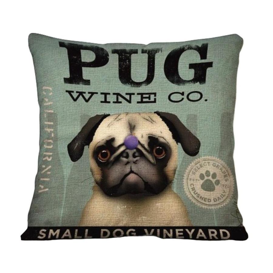 クッションカバー 動物 犬 パグ 45 45 リビング インテリア オシャレ 17 0913 17 Pug Bagus 通販 Yahoo ショッピング