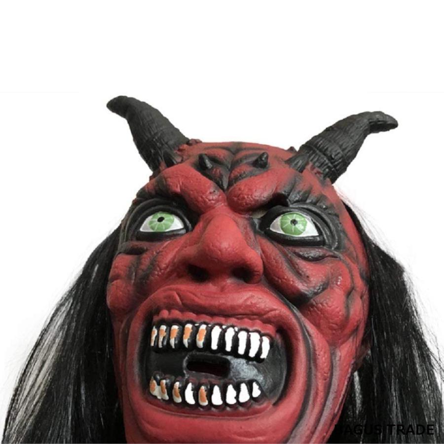赤鬼 リアルマスク 仮面 被り物 お面 ホラー 節分 仮装 コスプレ イベント 長髪ウィッグ付き フリーサイズ A 272 Bagus 通販 Yahoo ショッピング
