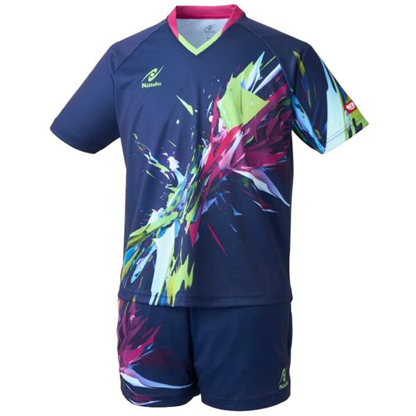 ニッタク   ブライトバーストシャツ   卓球 ユニフォーム トップス キッズ ジュニア メンズ レディース 半袖   ADG0266 | Nittaku | 06