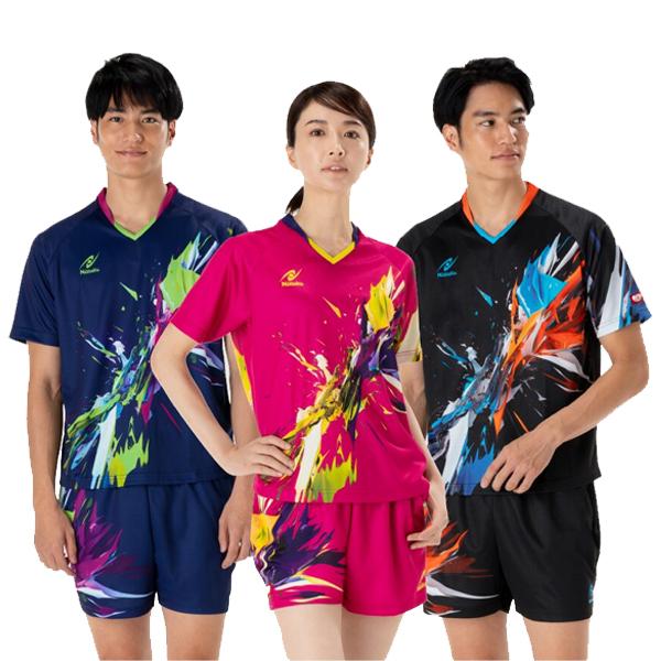 ニッタク   ブライトバーストシャツ   卓球 ユニフォーム トップス キッズ ジュニア メンズ レディース 半袖   ADG0266 | Nittaku | 08