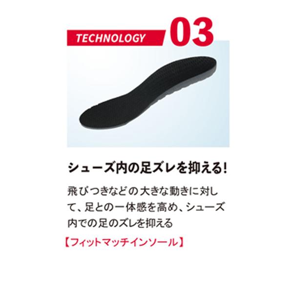 卓球シューズ Nittaku ニッタク adn0027 ムービングエース 体育館シューズ 室内シューズ ※スリムタイプのためサイズにはご注意ください｜takuten-takkyu｜05