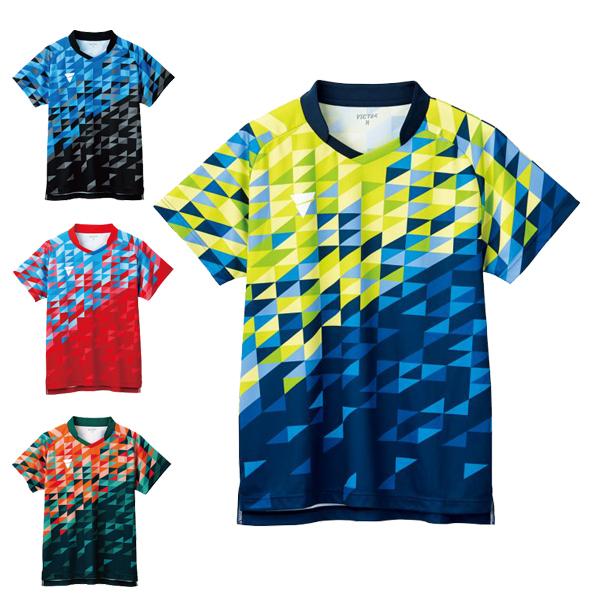卓球 ユニフォーム トップス 半袖 キッズ ジュニア メンズ レディース ゲームシャツ 返品交換不可 Victas Aog0131 かっこいい 卓球ウェア ヴィクタス V Gs2