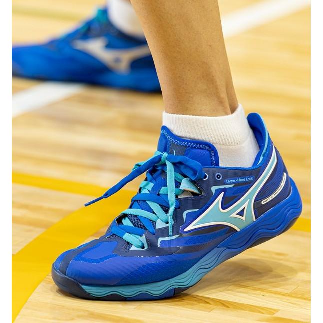 Mizuno 卓球シューズ青　25cm ミズノ（MIZUNO）卓球シューズ ウエーブメダル NEO 81GA232522