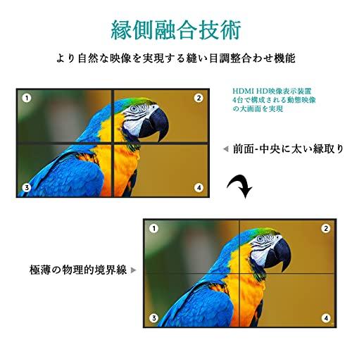 MT-VIKI ビデオウォールコントローラー 2x2 ビデオウォールプロセッサー 4K 30Hz シームレス HDMI出力・入力 4つのTV接続 2x2 MT 4K シームレス Video Wall Controller