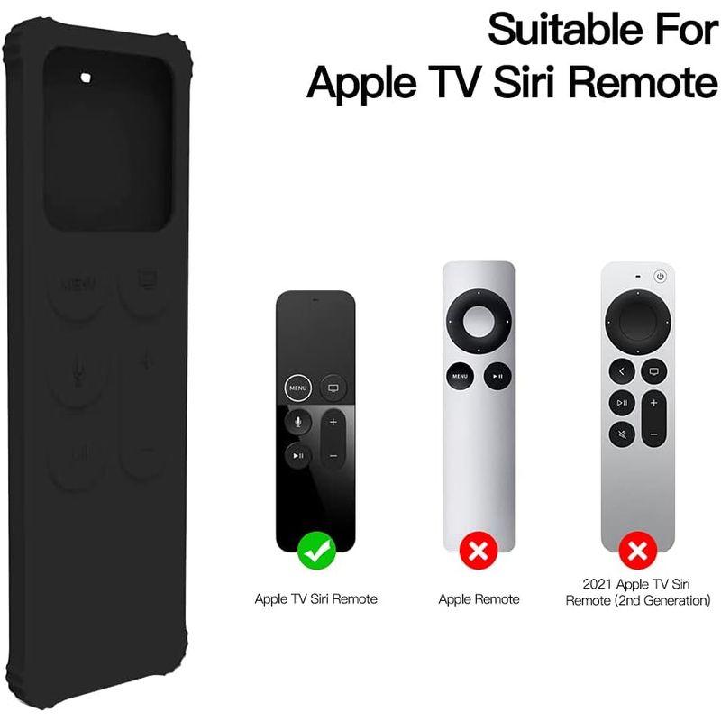 AWINNER 保護ケース Apple TV 4K/4th/HD Siriリモコン (第1世代) - 軽量 滑り止め 耐衝撃シリコンカバー｜tam-store｜02