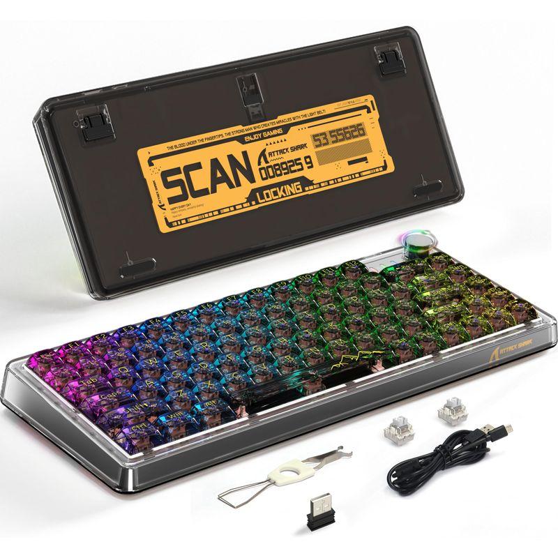 MAMBASNAKE K75メカニカルキーボードガラス軸ホットスワップメ MAMBASNAKE K75メカニカルキーボードガラス軸ホットスワップメ