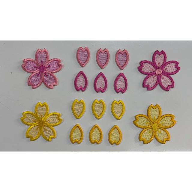 メール便対応可】桜刺繍グラデーションワッペン : ビート魂ショップ